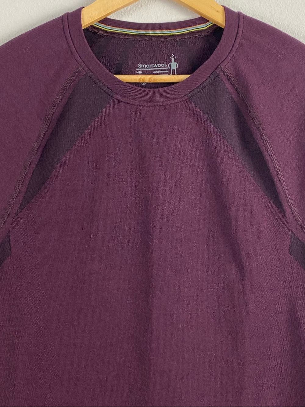 Smartwool Intraknit Active Base Layer Long Sleeve Top | Eggplant/Black - Picture 3 of 16